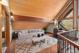 Amazing bonus loft area,  perfect for an office area, game room or just extra space