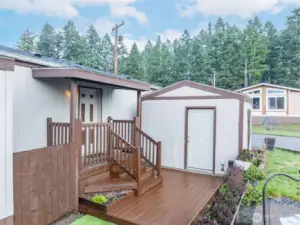 Front Porch and Storage bldg