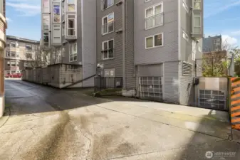 Common garage entrance.