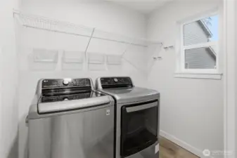 Separate laundry room on main floor.