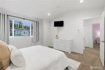 Another vie of primary bedroom.