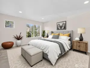 Primary Bedroom Virtually Staged