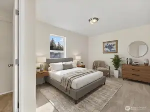 Bedroom Virtually Staged