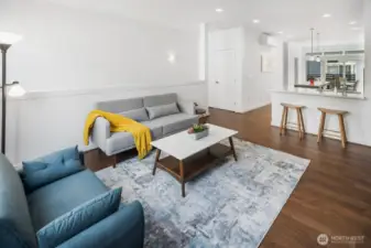 Open main floor with plenty of natural light.