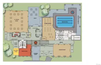 Floor plan of the lodge