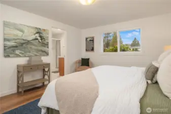 Looking across the primary towards the private bathroom...