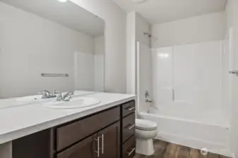 Photos are from the Lina model home in prior community. Finishes, upgrades, and features will vary.
