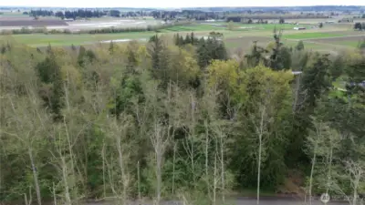 Ariel view of property