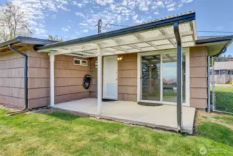 Great covered patio
