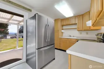 Kitchen with newer frigerated