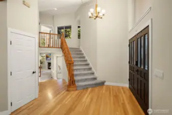 Beautiful hardwood floors in the main level.