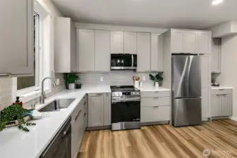 Kitchen with LG appliances
