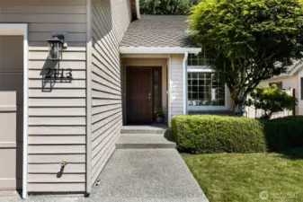 Welcoming front entry.