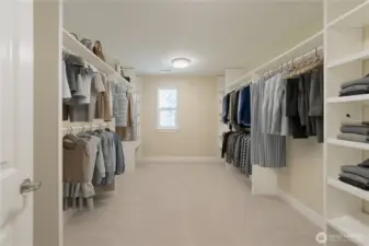 Humongous walk-in closet.