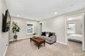 Bonus loft space or create a 5th bedroom by adding a wall with a door!