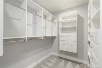 Custom built closet