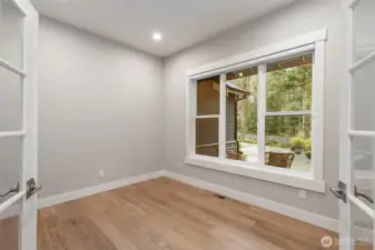 Office off the entryway.