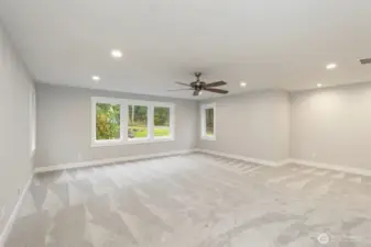 Huge recreation room upstairs.