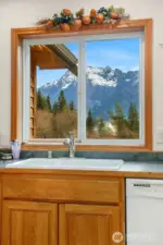 Whitehorse views from the kitchen sink