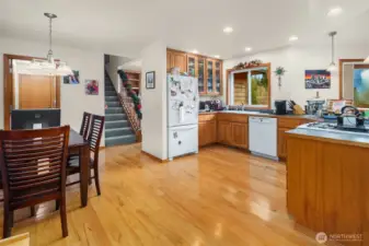 Kitchen and dining area