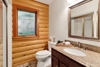 Ensuite with granite counters