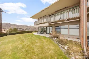 Lots of outdoor living with lakeview patio for relaxing and socializing.