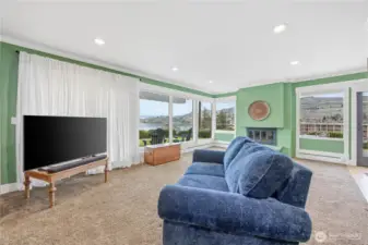 Nothing like a cozy wood fire and that is still available right here....or an insert is also an option.