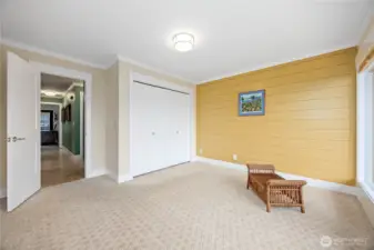 Everything was carefully planned with this addition, double closets finishes it off nicely.