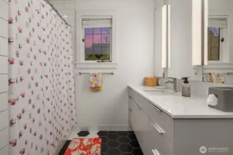 The en-suite bathroom for bedroom #2.