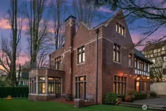 Recent tuck-pointing means you shouldn't have to worry about the brick exterior.