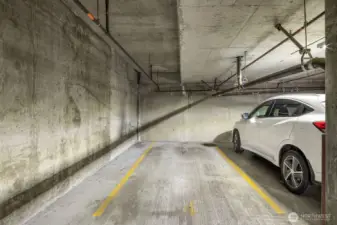 Secure garage parking