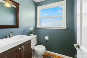 Main level half bath