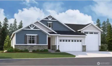 Rendering of Harris Floor plan Elevatoin B