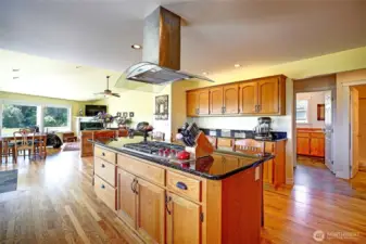 Huge eating bar, tons of storage and walk in pantry near by...