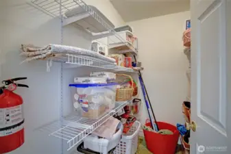 Walk in pantry off of kitchen...