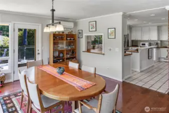 Hosting made easy with the open concept dining to kitchen transition. And when the weather allows, move onto the spacious deck for added entertainment space.
