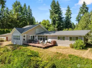 Fantastic private deck with lake view