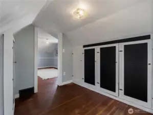 Nook area inside of Secondary bedroom, consisting vast storage!