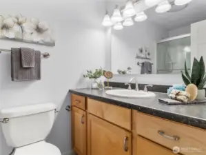 Updated bathroom.