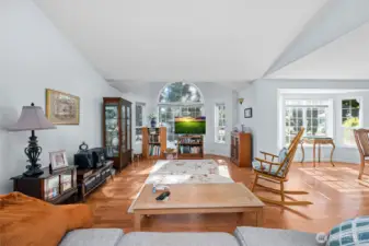 Open and airy living space with abundant natural light.