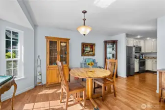 Dining Room is conveniently located next to the kitchen.