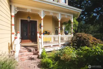 Inviting front porch