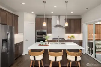 Chef's kitchen and open layout for everyday living.