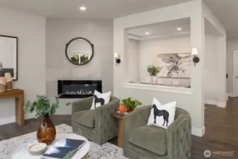 Separate yet connected, this layout offers flexible spaces for how you live and entertain.