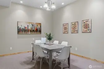 Bonus Room for a card game, pool room or kids game room.