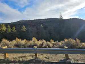 Looing up from Chesaw Rd toward Lots