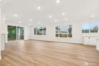 View looking at dining then flowing to the greatroom