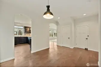 Decorative arched entry ways