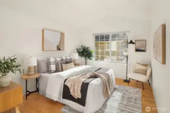 Lux-size primary suite with abundant sunshine!