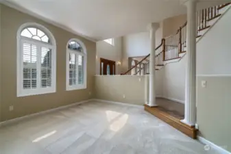 Formal living room located on the north side of the house.